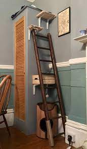 Diy Cat Tree One Old Ladder And Two Ikea Crates Ikea Hack Diy Cat Tree Cat Ladder Cat Diy
