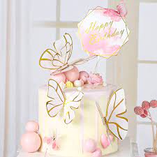 Maybe you would like to learn more about one of these? Amazon Com Partywoo Happy Birthday Cake Topper 6 Pcs Butterfly Cake Topper Pink Cake Toppers For Girls Cake Decorating Cake Toppers Happy Birthday Topper For Cake Decoration Birthday Party Decorations Toys Games