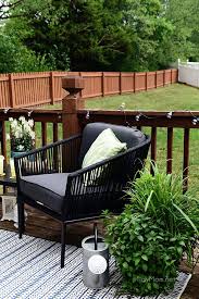 Maximize Outdoor Space Learn How To Decorate A Small Deck Tidymom In 2020 Outdoor Deck Decorating Deck Designs Backyard Small Deck