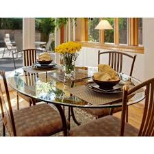 Fab Glass And Mirror 36 In Clear Round Glass Table Top 3 8 In Thickness Tempered Beveled Edge Polished 36rt10thbete The Home Depot