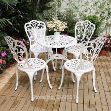 Picket house furnishings keaton 5 piece round dining set. White Garden Table And Chairs Off 72