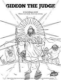 Gideon selects his army of 300 men coloring page | free printable. Judges 6 Gideon Sunday School Coloring Pages Sunday School Coloring Pages