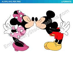 1 svg digital cutting file 1 eps digital cutting file 1 dxf digital cutting file 1 png transparent clipart file 1 jpeg white background clipart file compatible with: Mickey Minnie Kiss Valentine S Day Holiday Disney Character Designs As Svg Vector For Print In 5 Formats Dsnyh000636 Embroidery Stock Designs Mickey And Minnie Kissing Minnie Mouse Pictures Minnie Mouse Drawing