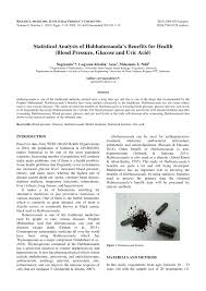 The results and discussion of this study is that black cumin has been used in the world of medicine in the middle east as well as in the era of ancient egypt, considering that black cumin has many. Pdf Statistical Analysis Of Habbatussauda S Benefits For Health Blood Pressure Glucose And Uric Acid