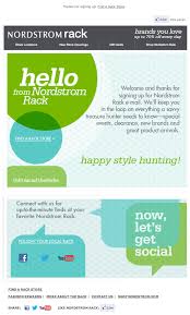 Nordstrom Rack Welcome Email 2013 Blog Help Email Marketing Design Loyalty Marketing