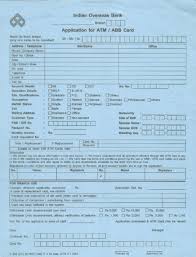Pension card (issued by government). Indian Overseas Bank Atm Card Application Form 2021 2022 Student Forum
