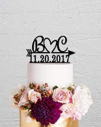 Wedding Cake Topper Initials Cake Topper Arrow Cake Topper Date Cake Topper Personalized Cake Topper Rustic Cake Topper Name Cake Topper Wedding Cake Toppers Wedding Topper Rustic Cake Toppers