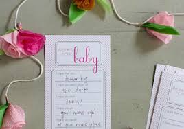 Baby guessing game and keepsake, large: Baby Shower Games