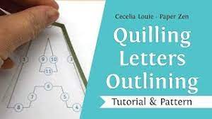Also you will receive two pdf files with recommendations for making letters and with my. Quilling Letters Tutorial On Edge Uppercase Letter A Pattern Template How To Outline Letter Youtube