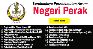 Portal carian jawatan & kerja kosong terpantas di malaysia. Jawatan Kosong 2019 Di Suruhanjaya Perkhidmatan Awam Negeri Perak Tetap Kontrak Ejawatankini Com