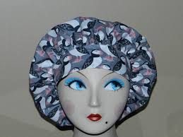 Puffins Banded Bouffant Surgical Cap Bakers Cap/vet Surgi Cap/food Service 