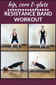 Position a small resistance band around your thighs and stand with. Hip Core And Glute Resistance Band Workout