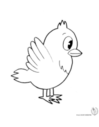 Disegno Di Uccello Da Colorare Per Bambini Gratis