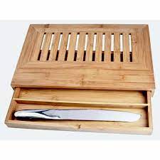 Maybe you would like to learn more about one of these? Bamboo Bread Cutter Slicer With Crumb Catcher Bread Cutting Board With Drawer And Knife Buy Bread Slicer Bread Cutting Board Bread Board Product On Alibaba Com