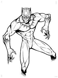 Black Panther Color Pages Free Boyama Sayfalari Cizimler Panter