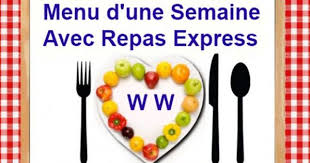 Menu D Une Semaine Avec Repas Express Ww Plat Et Recette Repas Express Menu Minceur Semaine Regime Semaine