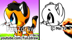 Check out theses adorable cats to draw and color. How To Draw A Calico Cat Free Online Art Lessons Mei Yu Fun2draw