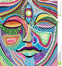 Abstract Woman Face With Indian Pattern Stock Illustration - Illustration  of painting, fantasy: 19351479