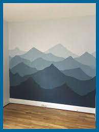 Ideas Creativas De Pintura De Pared Y Disenos Kreative Wandfarbe Ideen Und Designs Creative Wall Painting Kids Room Murals Mountain Mural