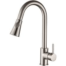 Grifos de libre instalación se. Auralum Grifo Cocina Monomando Con Cano Extraible Ajustable 2 Funciones Chorro Ducha Mezclador Elegante Para Fregadero Xbs605l