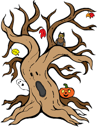 People are once again readying. Fun And Spooky Halloween Tree Cartoon Clipart Full Size Clipart 161745 Pinclipart