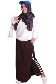 Harga baju olahraga wanita / baju olahraga muslimah. Baju Olahraga Muslimah Rocella Rok Celana Sporty Brown Pasarklewercom