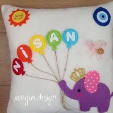 Rengim Design Taki Yastigi Kirlent Bebek Yastik Kirlent