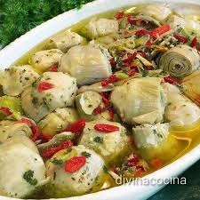 Listado de recetas cuyo ingrediente principal es la alcachofa. Alcachofas Marinadas A La Italiana Receta De Divina Cocina