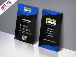 Business card set for interior designer, decorator or design culture and design studio. Design Studio Business Card Template Free Psd Psdfreebies Com