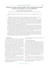 Antikoagulantien werden in der medizin dazu verwendet, die intravasale bildung von thromben zu verhindern (thromboseprophylaxe). Pdf Changes In Health Related Quality Of Life Among Patients With Coronary Artery Disease A 2 Year Follow Up
