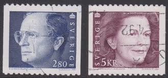 2 Number Postage Swedish Stamps for sale