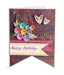 See more ideas about cards handmade, card making techniques, card tutorials. Swapnil Arts Handmade 3d Paper Quilling Happy Birthday Greeting Card Birthday Gift For Friend Girlfriend Boyfriend Wife Husband Parents Father Mother Amazon In Office Products