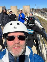 The mighty few who braved the cold for the make up skate!