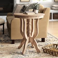 Birch Lane Coffee Tables And End Tables Darwin Solid Wood Pedestal Table Wood Pedestal Furniture Chair Side Table