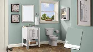 Contrary to popular belief, stark white walls can make small spaces feel even smaller while dark paint colors will make a powder room or modest bathroom morel luxe and expansive. Bathroom Decor Ideas Bathroom Decor Diy Bathroom Decor Apartment Bathroom Decor Ideas Bathr Small Bathroom Paint Small Bathroom Colors Bathroom Wall Colors