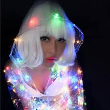 Tenue Rave LED, Costume de danse Transparent et lumineux pour femmes,  discothèque, Gogo, danseuse, chanteur, spectacle sur scène, vêtements  lumineux DJ