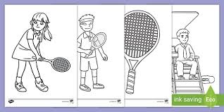 Wimbledon Coloring Sheets Teacher Made