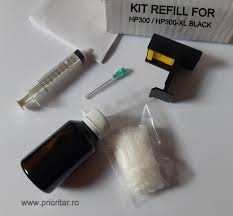 Hp f6v24ae 652 ink advantage üç renkli kartuş. Kit Refill Negru Reincarcare Cartuse Hp 300 Hp300 Hp 300 Xl Cc640e Cc641e