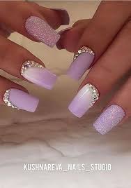 Nails Purple Ombre Nails Fashion Nails Nails Design With Rhinestones