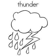 Cloud and lightning coloring page. Top 10 Free Printable Rain Coloring Pages Online