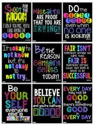 Motivational Quotes Posters For The Classroom Neon Decor Set Growth Mindset Posters Classroom School Classroom Growth Mindset Posters