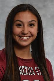 Round ✌️ for #FreshmenFriday headed your way now! Check out these  newcomers: #14 Zoe Abeyta, #17 Krysten Garrison, #20 Halle Razo, and #22  Lindsay Blakey!! #AggieUp