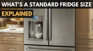 What Is A Standard Fridge Size