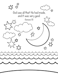 The pages have short phrases describing the days of creation. Creation Activity Pages 35 Images 7 Best Images Of Free Printable Creation Activity Pages Creation Coloring Pages Pdf For Preschoolers Creation Coloring Pages Creation Coloring Pages