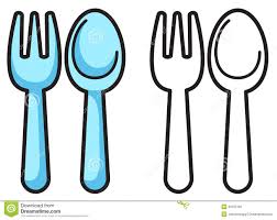 Spoon Coloring 2 Download Drawings Spoon Drawing Fork Coloring Books