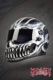 Subtle Skull Go Cart Helmet Bike Helmet Design Skull Motorcycle Helmet Motorbike Helmet