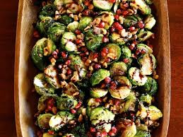 Roasted Brussels Sprouts With Pomegranate Molasses Easy Vegan Holiday Side Brussel Sprout Recipes Roasted Roasted Brussel Sprouts Holiday Recipes Side Dishes