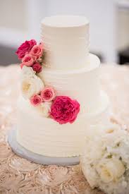 A talented and creative cake artist would be able to design a cake as you wish. Simple Pink And White Wedding Cake Addicfashion