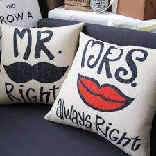 Lovely Wedding Gifts For Bride And Groom Diy Pillow Covers Diy Pillows Pillows