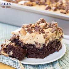 Festive and delicious christmas poke cake. Reese S Poke Cake Recipe The Best Chocolate And Peanut Butter Dessert